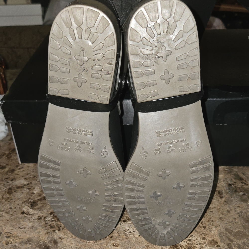 MELISSA RUBBER 2 IN ONE Black and green RUBBER Riding Boots - Picture 6 of 8